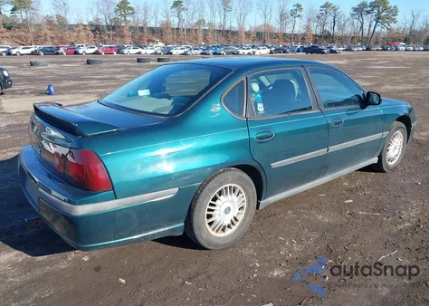 2000 Chevrolet Impala из США, поврежденный, VIN 2G1WF55K8Y9327224